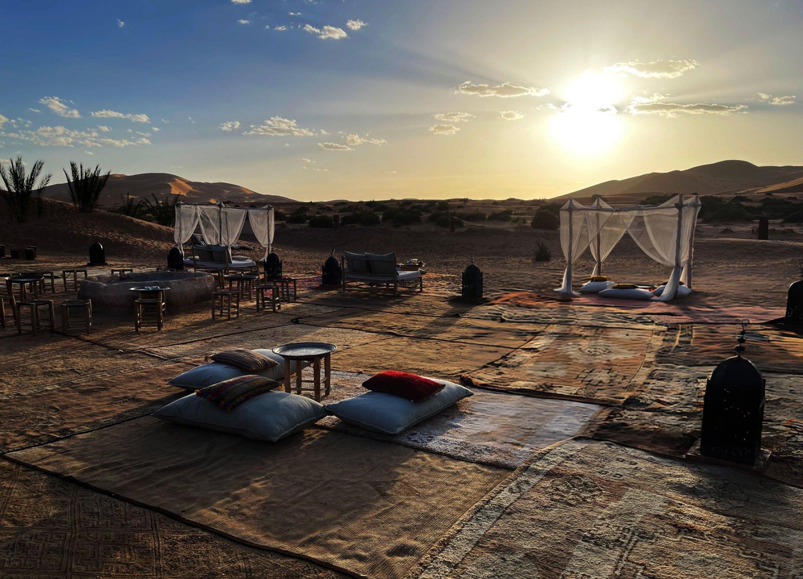Luxury Sahara desert camp Morocco private tour